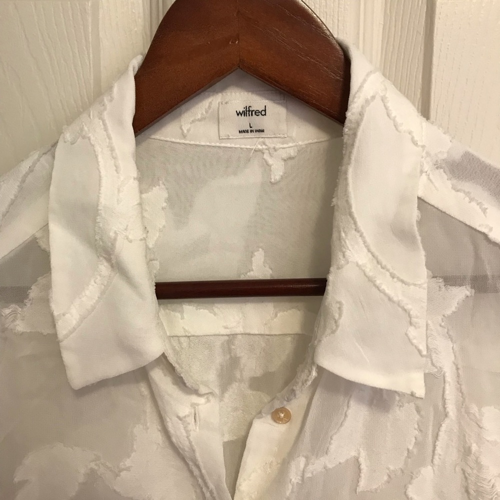 Oversized sheer Wilfred blouse